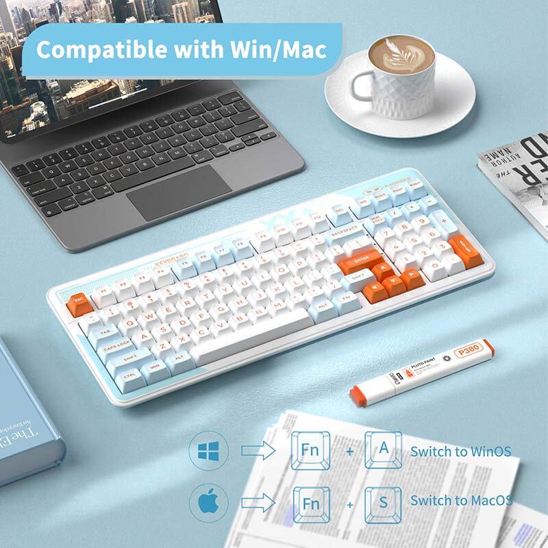 کیبورد بی سیم مخصوص بازی مدل KW99 با سوئیچ مکانیکال - Image 3