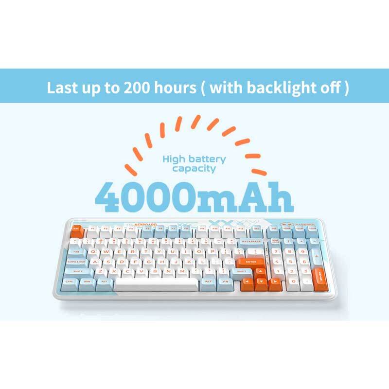 کیبورد بی سیم مخصوص بازی مدل KW99 با سوئیچ مکانیکال - Image 6