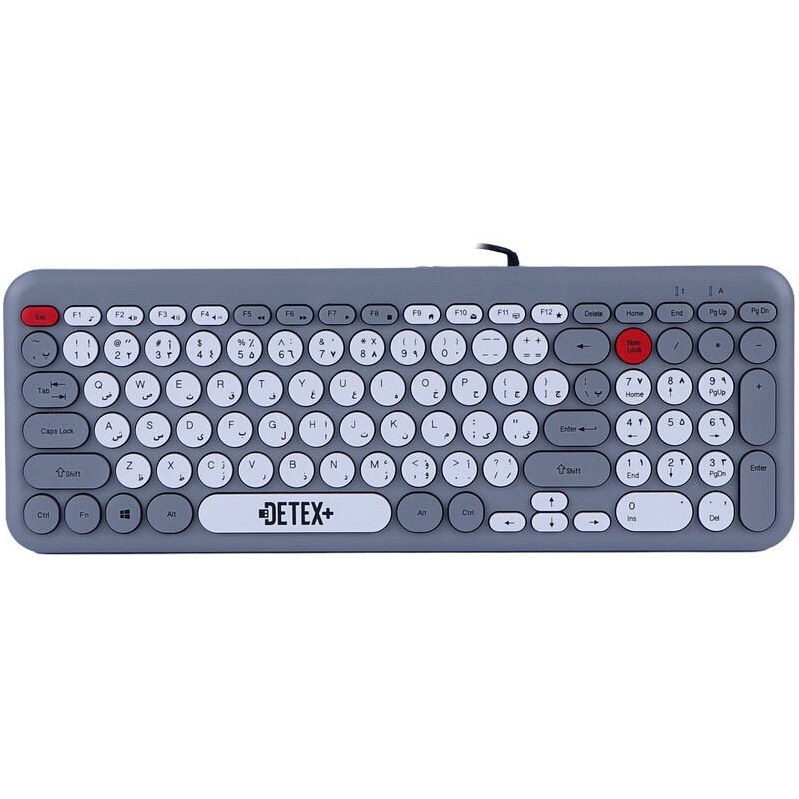 کیبورد سیمی دیتکس DETEX DT-703 با کلیدهای مالتیمدیا - تصویر 2