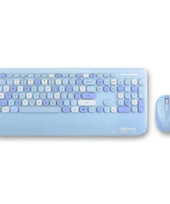 ست کیبورد و ماوس بی‌سیم هترون Hatron HKCW350 با استراحتگاه مچ دست