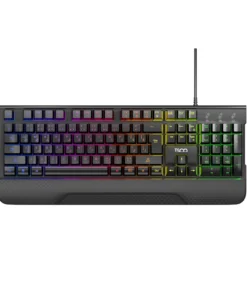 کیبورد گیمینگ تسکو TSCO TK 8085GA با نورپردازی Rainbow و کلیدهای مالتی‌مدیا