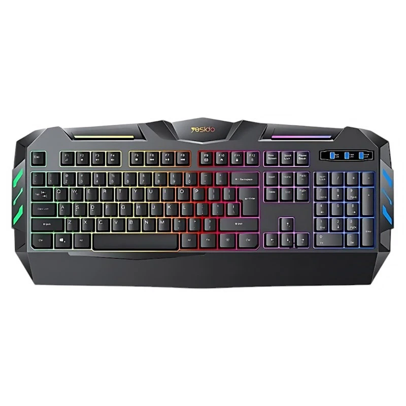 کیبورد گیمینگ یسیدو YESIDO KB21 با نورپردازی RGB و اتصال سیمی