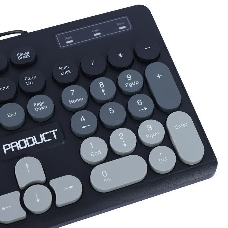 کیبورد سیمی XP-Product XP-7200U با کلیدهای دایرهای و حروف فارسی - تصویر 3